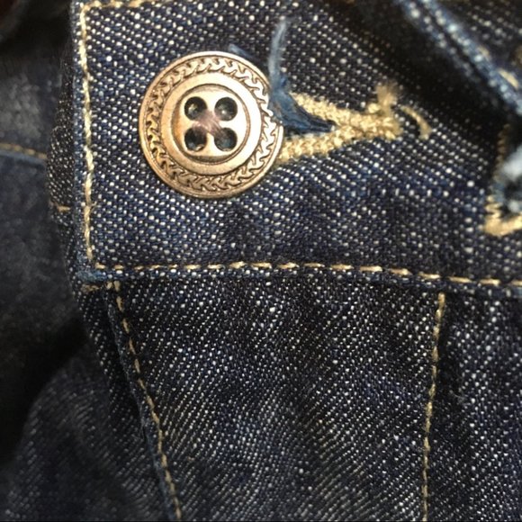 Vintage Faded Glory High Waisted Denim Maxi Skirt Size 10 Dark Wash - Picture 5 of 7